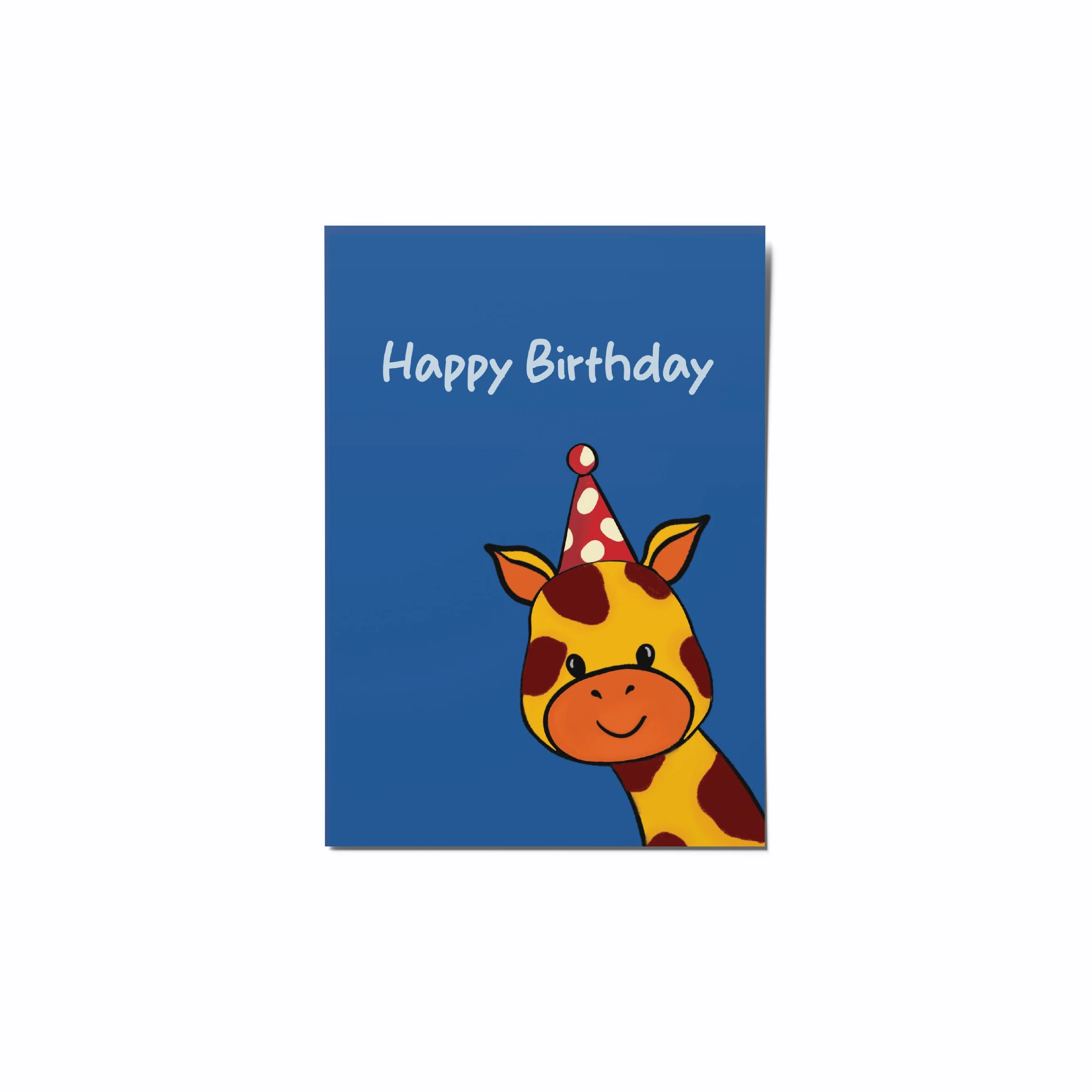 Giraffe bday: Greeting Card