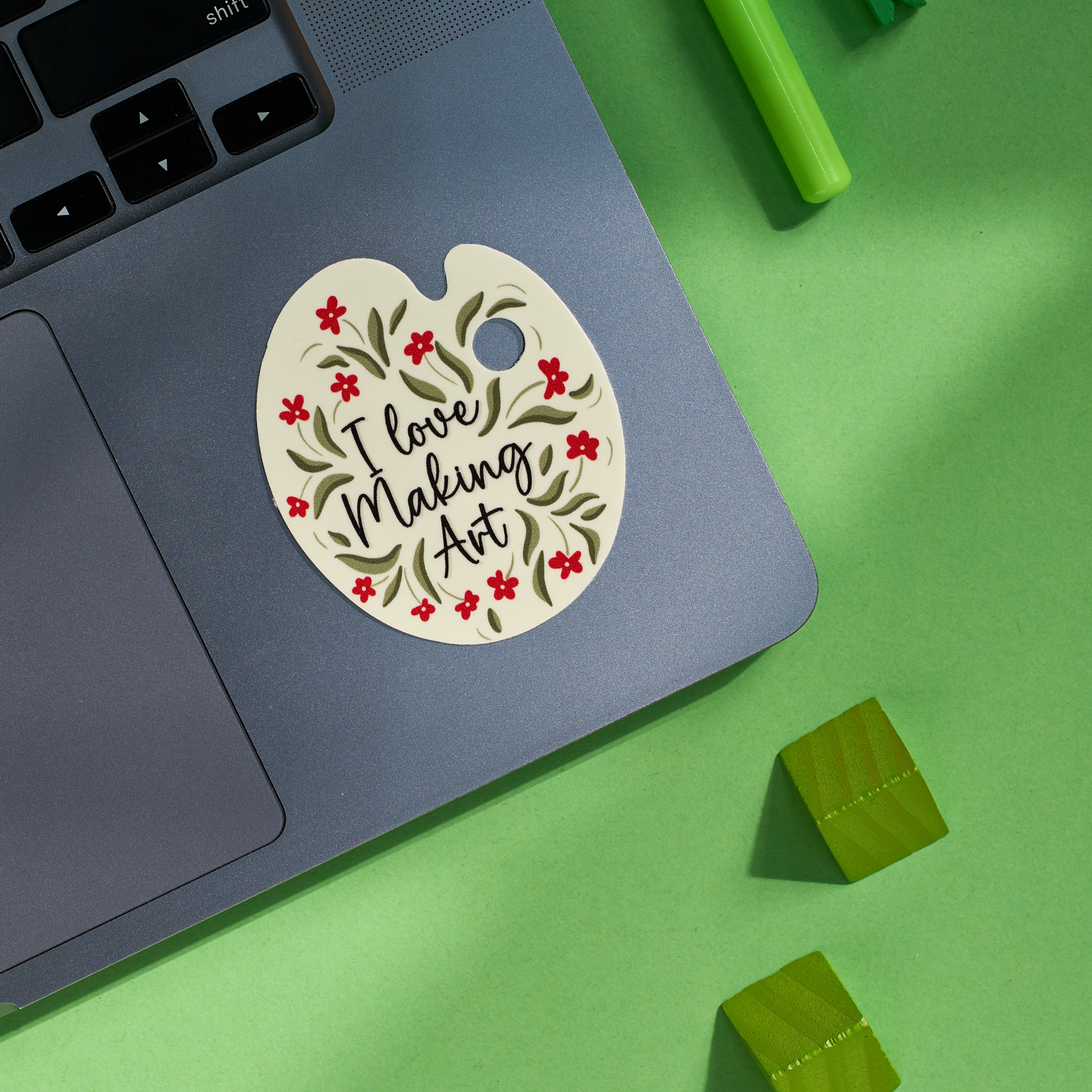 I Love Making Art - Laptop Sticker