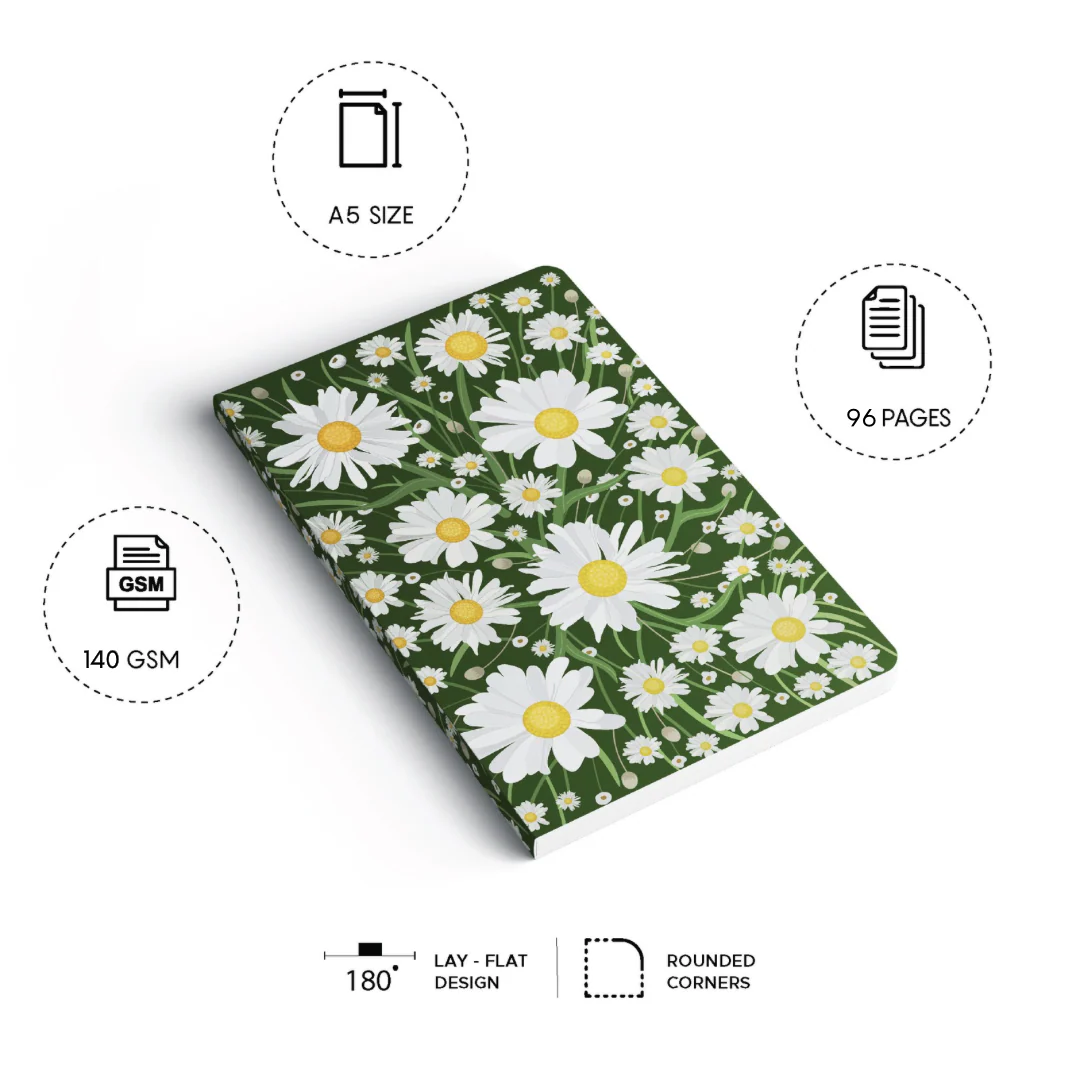 SKETCHBOOK: Oxeye Daisy (140 GSM/A5/ART JOURNAL/PLAIN) - Image 3